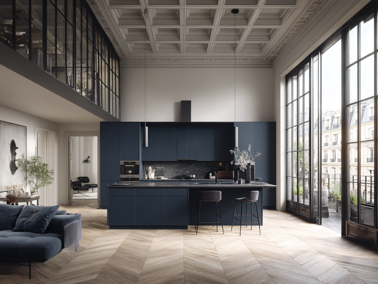 Inspiring Ideas on Blue Kitchen Cabinets